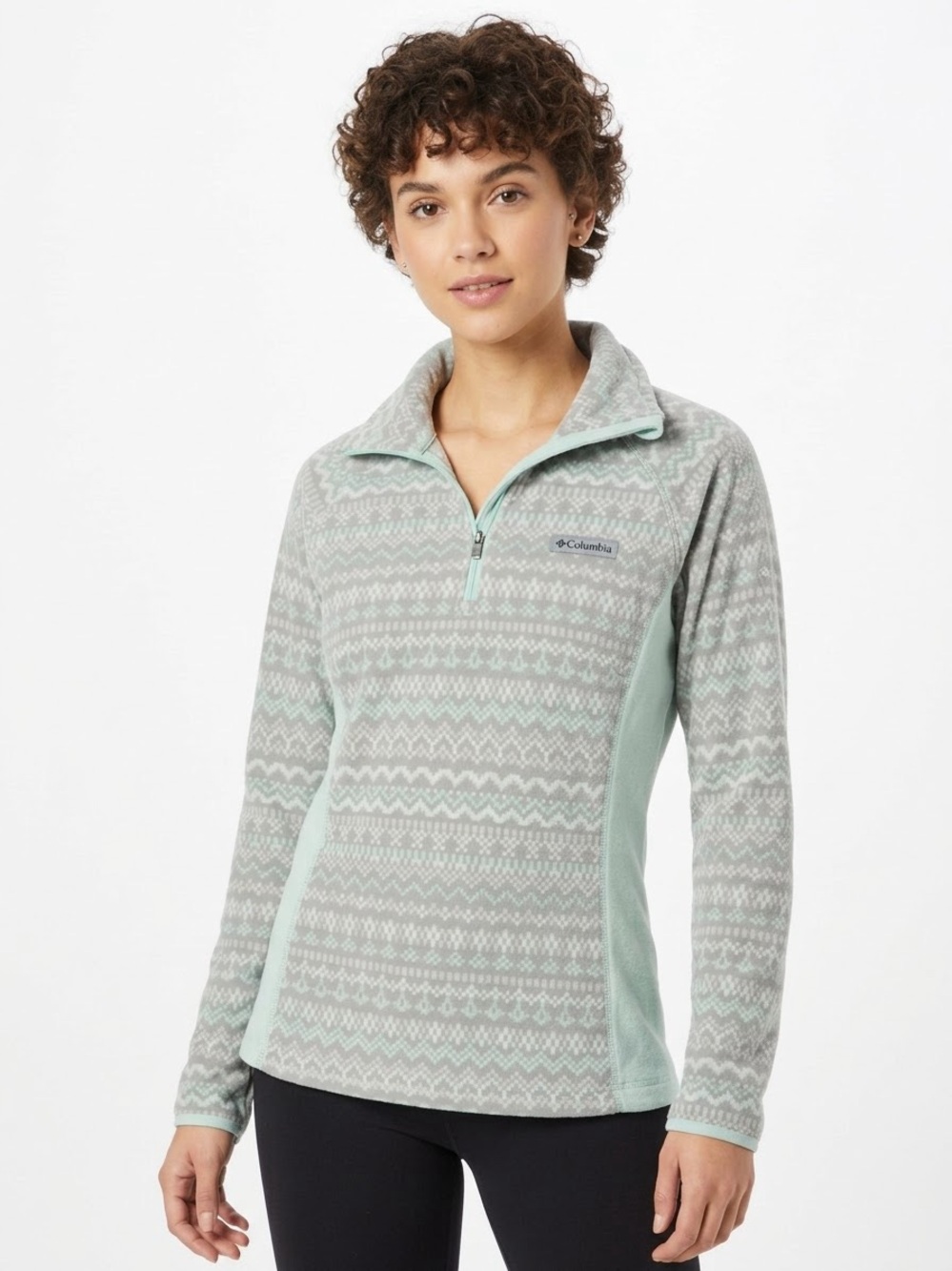 Columbia Women's Glacial IV Half-Zip Printed Fleece Pullover Size Medium